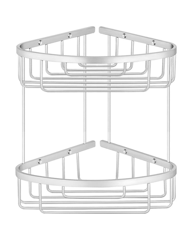 Θήκη γωνιακή Διπλή Sanco 00009-PVD-11BR PVD Nickel Steel 27x21x29cm