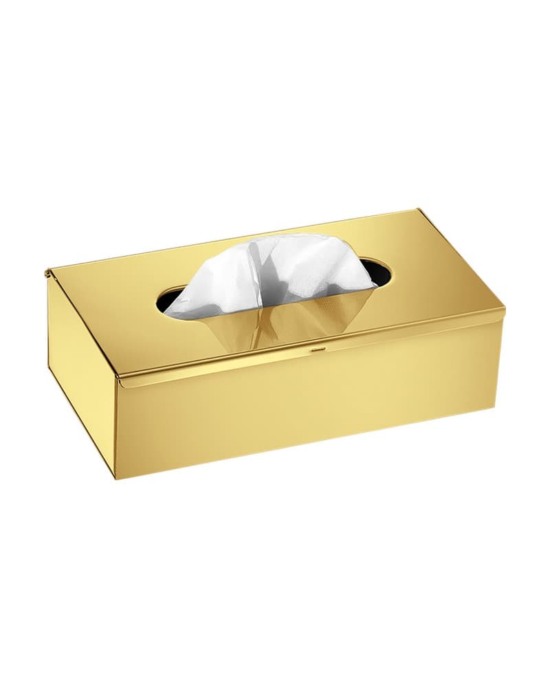 Χαρτομαντηλοθήκη Επικαθήμενη Sanco 00102-PVD-02PL PVD Golden Brass Polished 25x13x7,5cm
