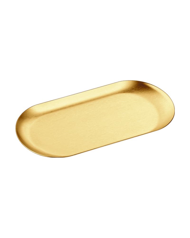 Δίσκος Amenities Sanco Hotel Amenities 00121-PVD-02BR PVD Golden Brass Brushed 17,5x8,5x1cm