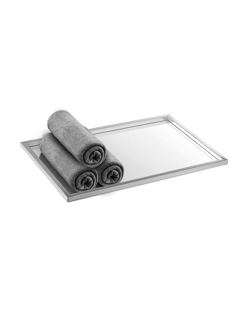 Δίσκος Πετσετών Sanco Hotel Amenities 00136-Α03 Χρώμιο 30x20x1cm