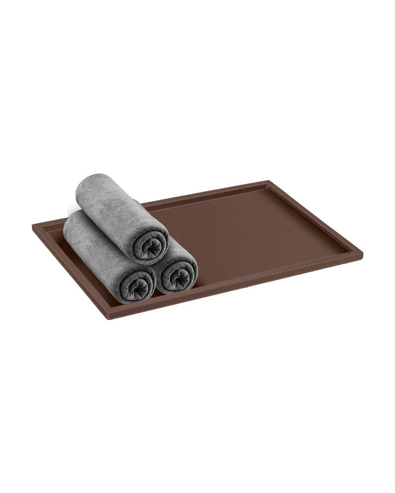 Δίσκος Πετσετών Sanco Hotel Amenities 00136-Α75 Wenge Grained 30x20x1cm