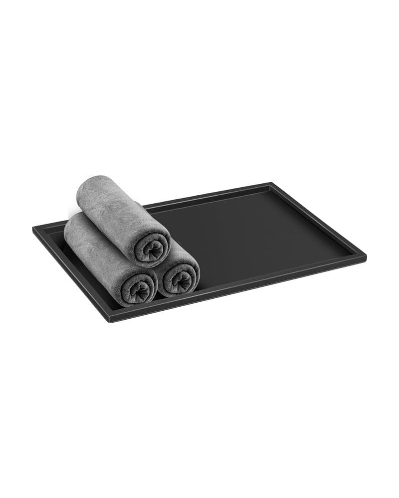 Δίσκος Πετσετών Sanco Hotel Amenities 00136-Μ116 Ματ Μαύρο 30x20x1cm