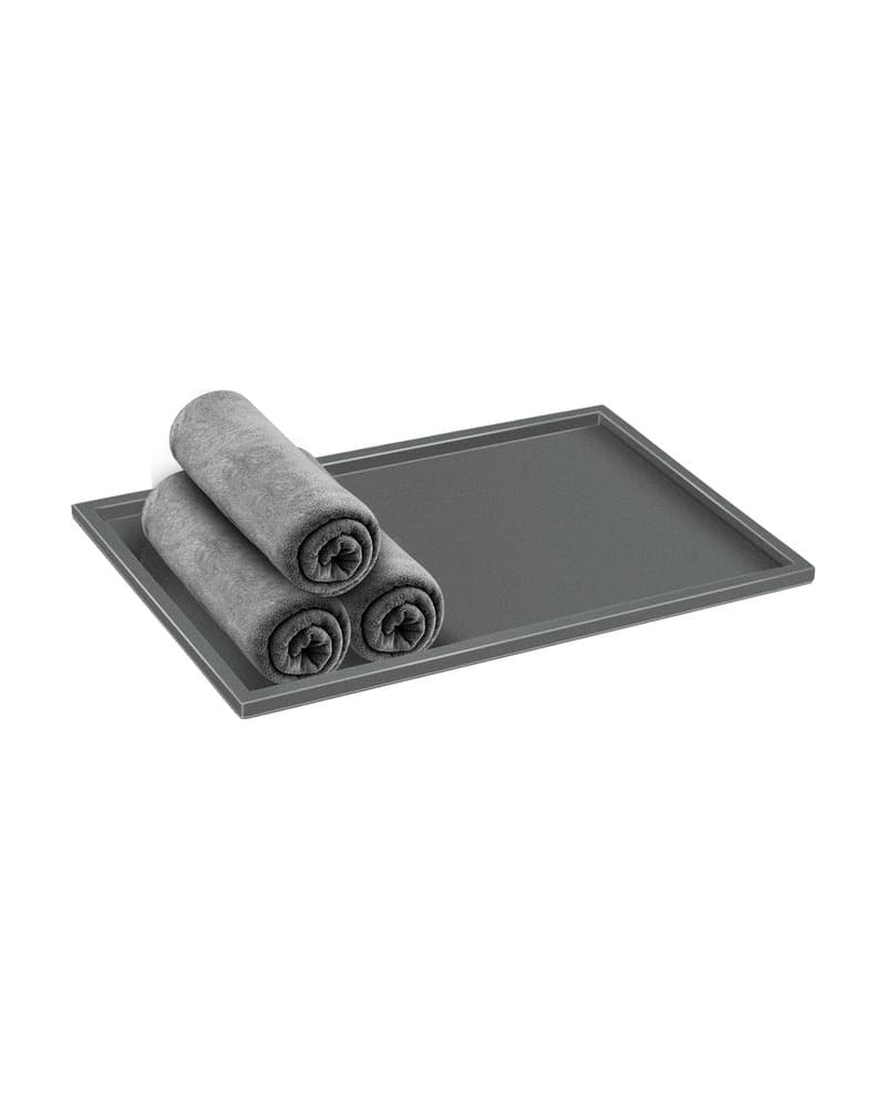 Δίσκος Πετσετών Sanco Hotel Amenities 00136-Μ118 Anthracite Grained 30x20x1cm