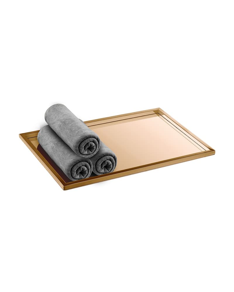 Δίσκος Πετσετών Sanco Hotel Amenities 00136-PVD-01PL PVD Warm Bronze Polished 30x20x1cm