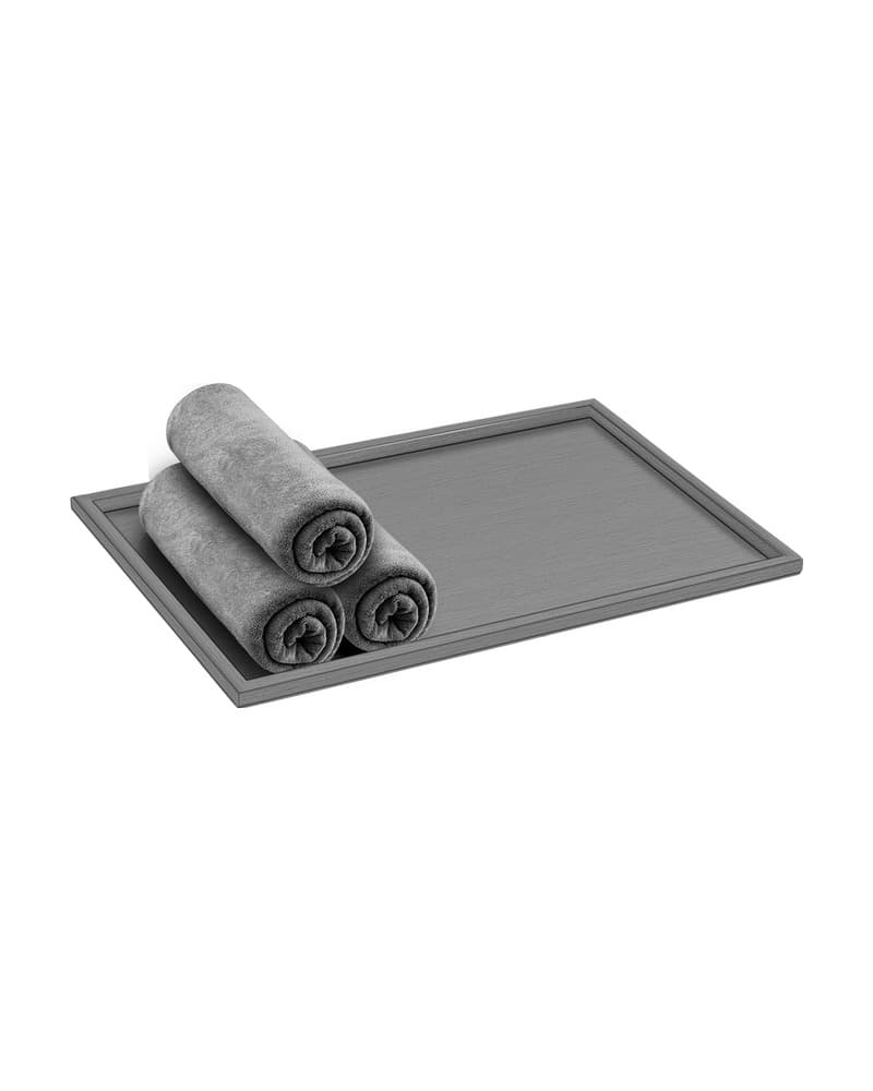 Δίσκος Πετσετών Sanco Hotel Amenities 00136-PVD-05BR PVD Gun Metal Brushed 30x20x1cm