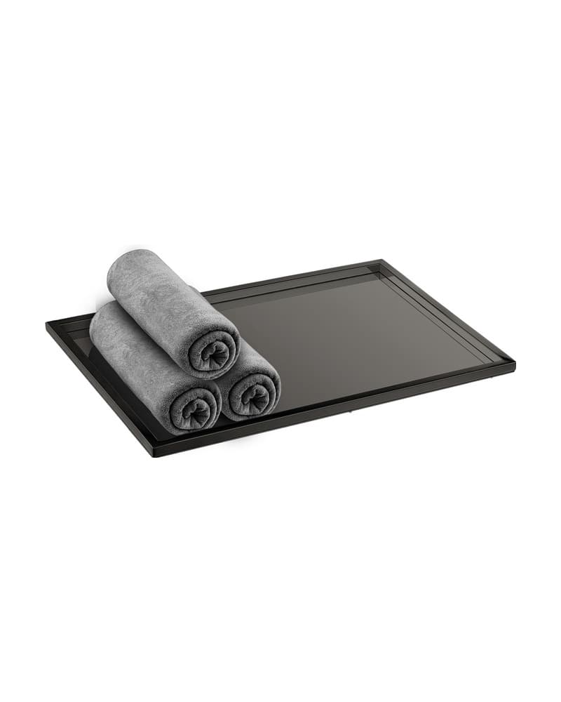 Δίσκος Πετσετών Sanco Hotel Amenities 00136-PVD-05PL PVD Gun Metal Polished 30x20x1cm