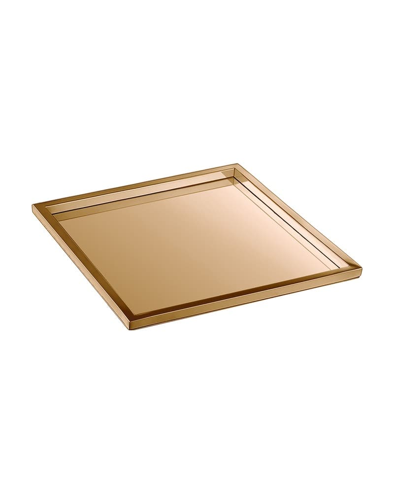 Δίσκος Καφέ Sanco Hotel Amenities 00137-PVD-01PL PVD Warm Bronze Polished 30x30x1cm
