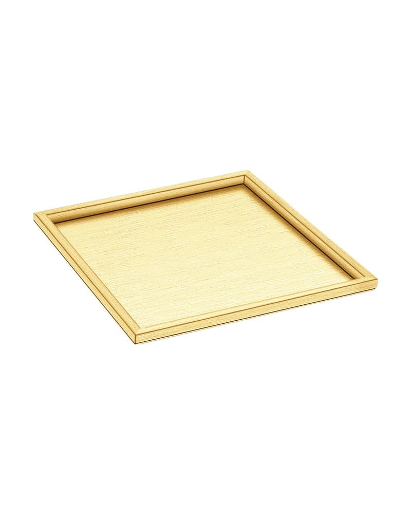 Δίσκος Καφέ Sanco Hotel Amenities 00137-PVD-02BR PVD Golden Brass Brushed 30x30x1cm