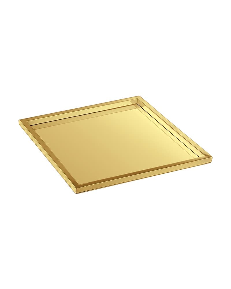 Δίσκος Καφέ Sanco Hotel Amenities 00137-PVD-02PL PVD Golden Brass Polished 30x30x1cm