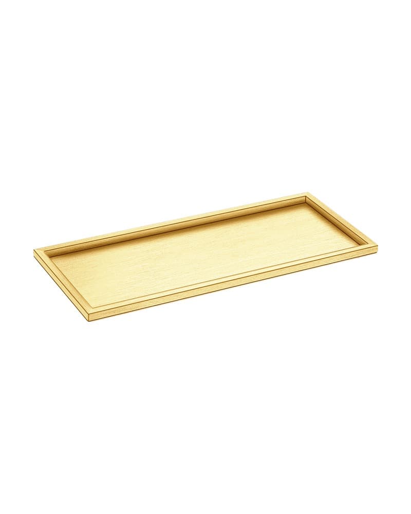 Stand Amenitis Επιτοίχια Sanco 00143-PVD-02BR PVD Golden Brass Brushed 30x13x1cm