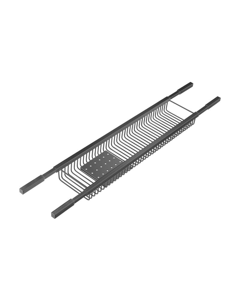 Σπογγοθήκη Μπανιέρας ρυθμιζόμενη Sanco 00151-122 Graphite Dark 70-80x14x5,5cm
