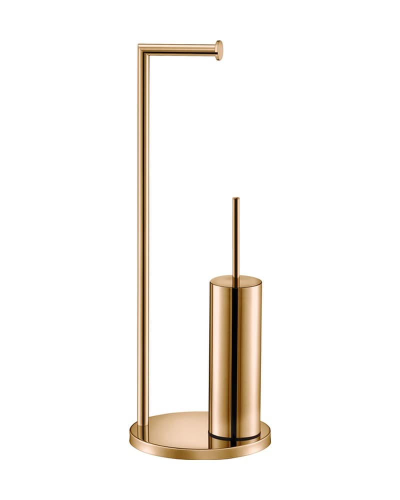 Καλόγερος Χαρτοθήκη με Πιγκάλ Sanco 00542-PVD-01PL PVD Warm Bronze Polished 22x22x83cm
