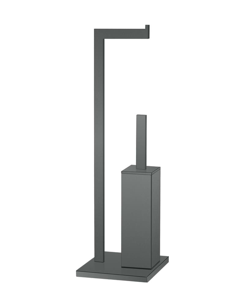 Καλόγερος Χαρτοθήκη με Πιγκάλ Sanco 00544-Μ118 Anthracite Grained 22x19x83cm