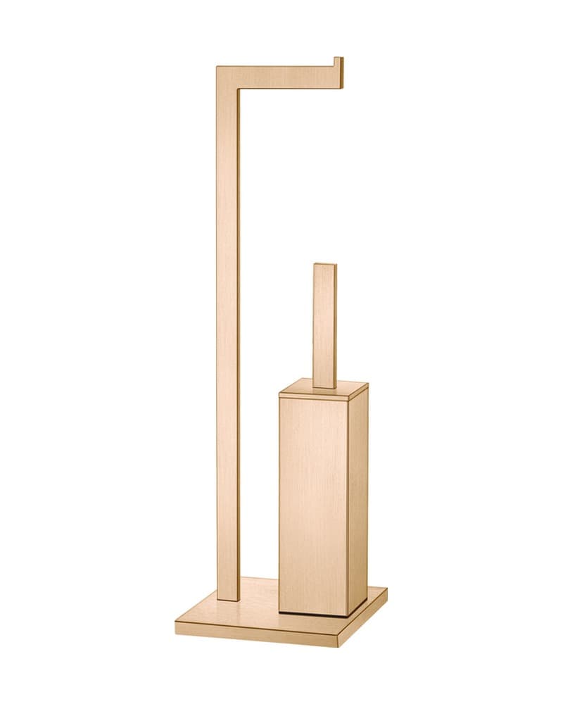 Καλόγερος Χαρτοθήκη με Πιγκάλ Sanco 00544-PVD-01BR PVD Warm Bronze Brushed 22x19x83cm