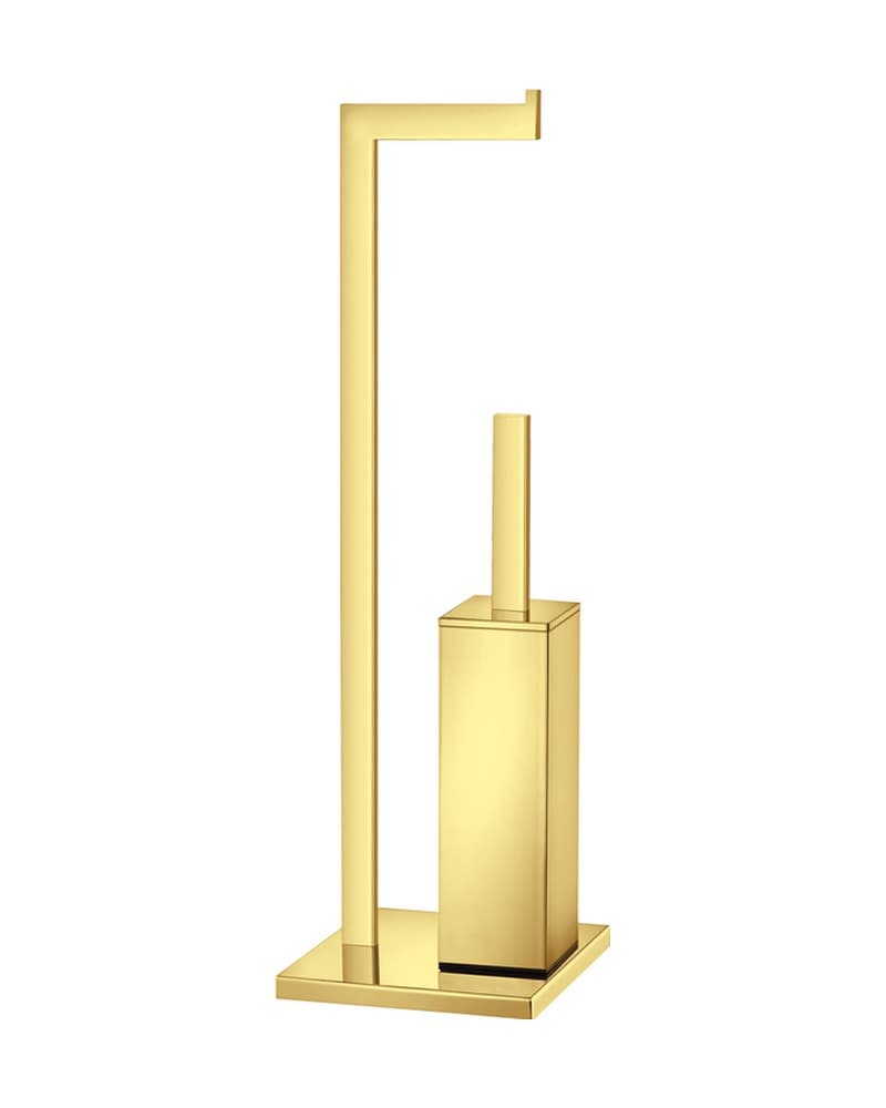 Καλόγερος Χαρτοθήκη με Πιγκάλ Sanco 00544-PVD-02PL PVD Golden Brass Polished 22x19x83cm