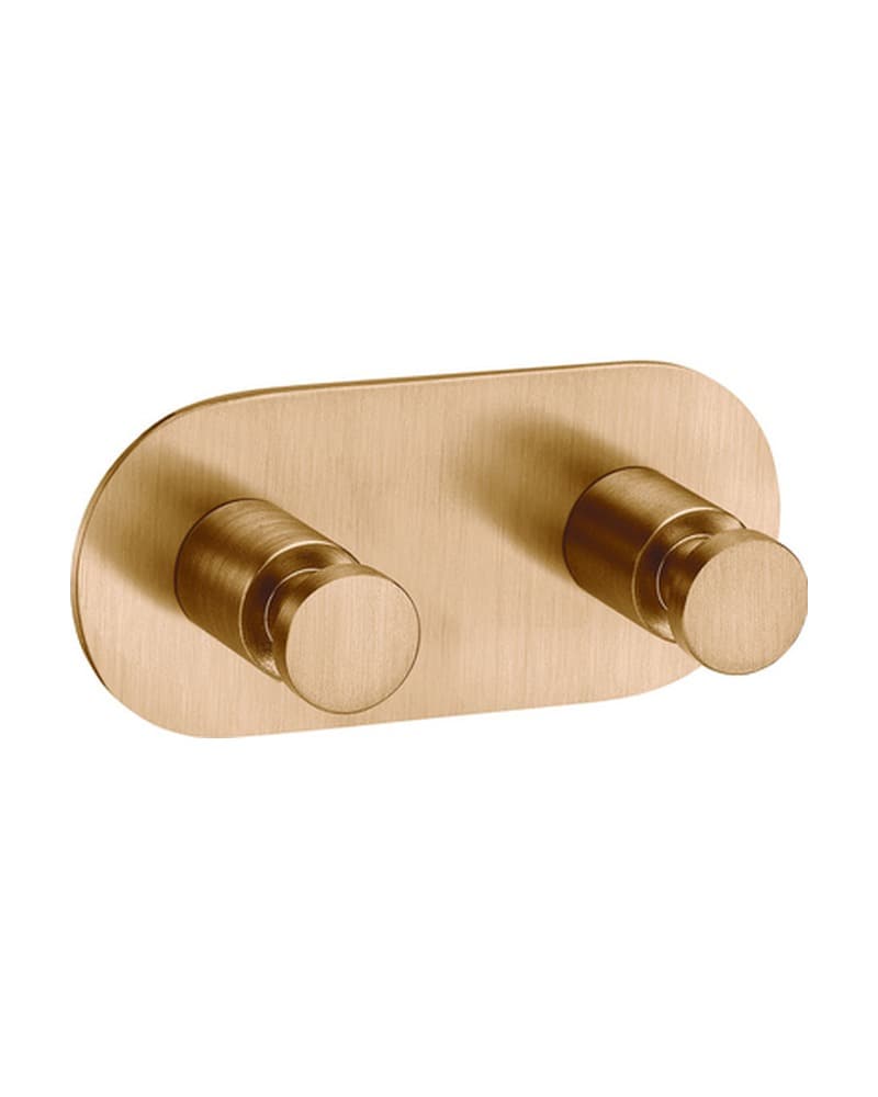 Άγκιστρο διπλό Sanco Ergon 00646-PVD-01BR PVD Warm Bronze Brushed 11x5x5cm