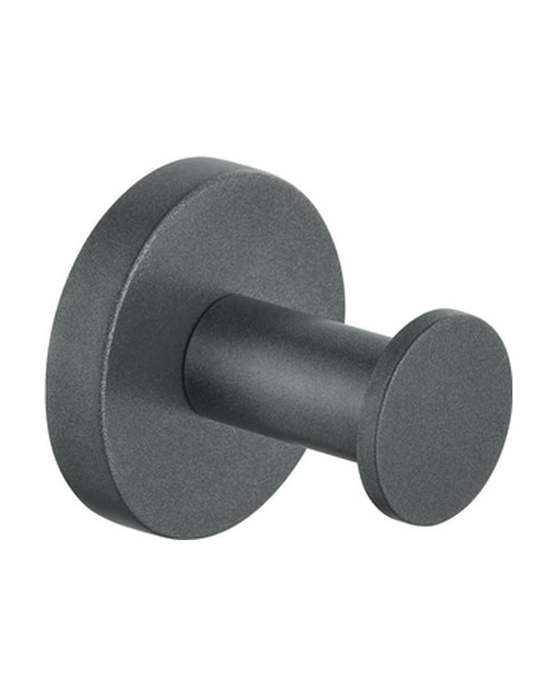 Άγκιστρο Μονό Sanco Gaea 00650-Μ118 Anthracite Grained 5,5x5x5,5cm