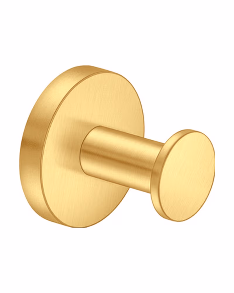 Άγκιστρο Μονό Sanco Gaea 00650-PVD-02BR PVD Golden Brass Brushed 5,5x5x5,5cm