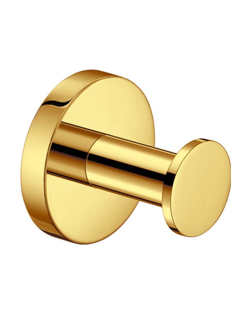 Άγκιστρο Μονό Sanco Gaea 00650-PVD-02PL PVD Golden Brass Polished 5,5x5x5,5cm