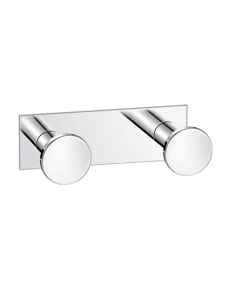 Άγκιστρο Διπλό Sanco Bath Robe Hook & Door Stop 00682-Α03 Χρώμιο 8x3,5x3,5cm