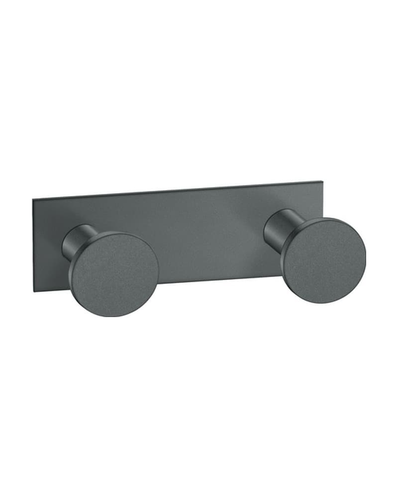 Άγκιστρο Διπλό Sanco Bath Robe Hook & Door Stop 00682-Μ118 Anthracite Grained 8x3,5x3,5cm