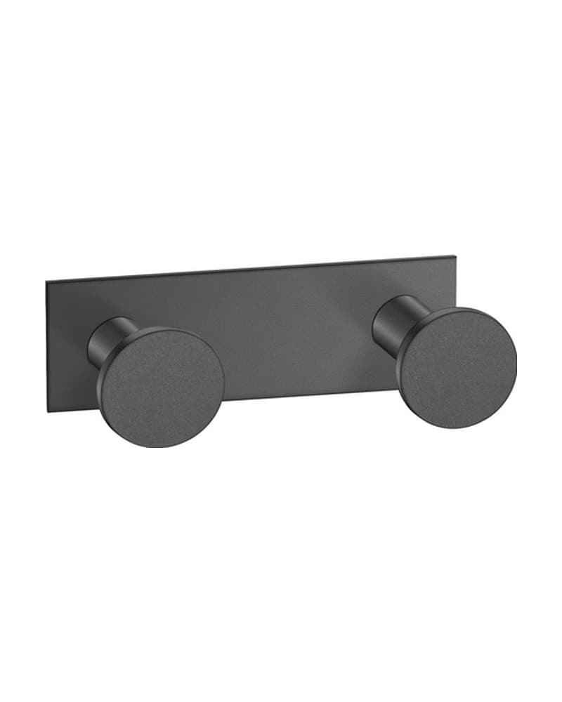 Άγκιστρο Διπλό Sanco Bath Robe Hook & Door Stop 00682-122 Graphite Dark 8x3,5x3,5cm