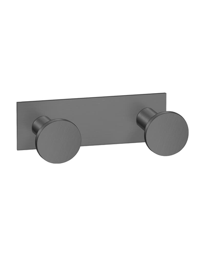 Άγκιστρο Διπλό Sanco Bath Robe Hook & Door Stop 00682-PVD-05BR PVD Gun Metal Brushed 8x3,5x3,5cm