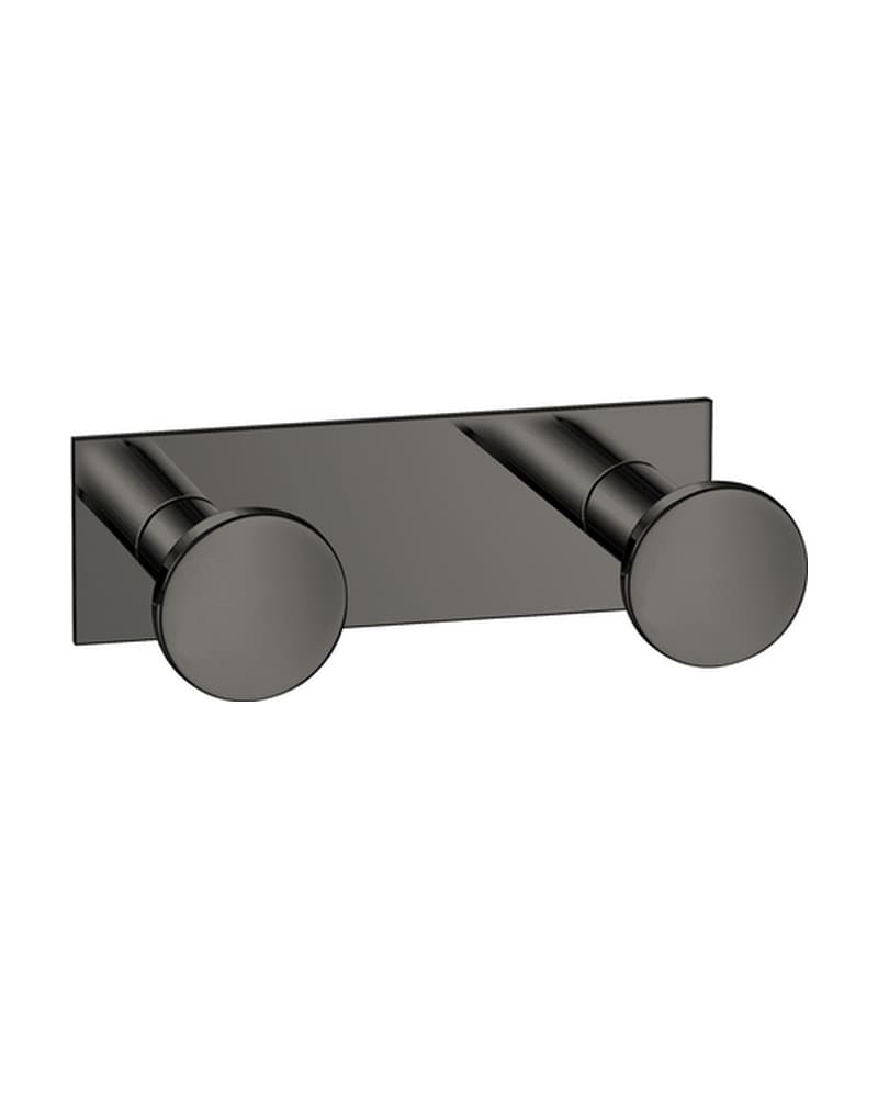 Άγκιστρο Διπλό Sanco Bath Robe Hook & Door Stop 00682-PVD-05PL PVD Gun Metal Polished 8x3,5x3,5cm