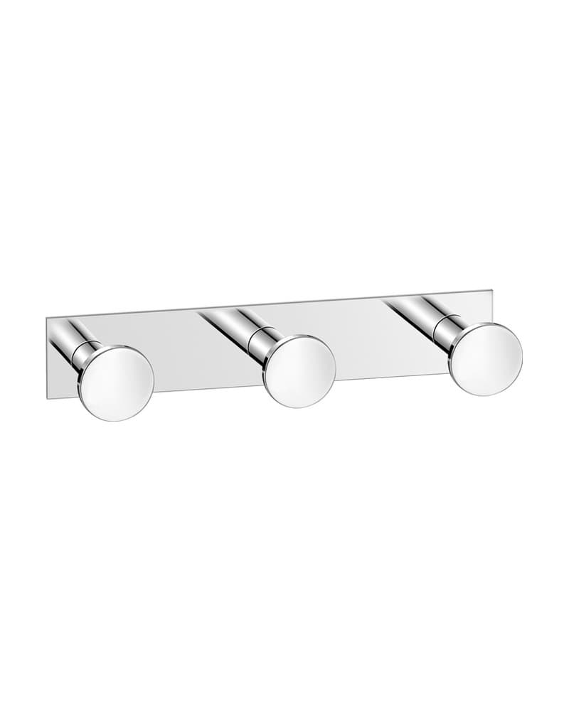 Άγκιστρο Τριπλό Sanco Bath Robe Hook & Door Stop 00683-Α03 Χρώμιο 13x3,5x3,5cm