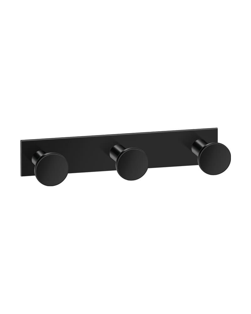Άγκιστρο Τριπλό Sanco Bath Robe Hook & Door Stop 00683-Μ116 Ματ Μαύρο 13x3,5x3,5cm