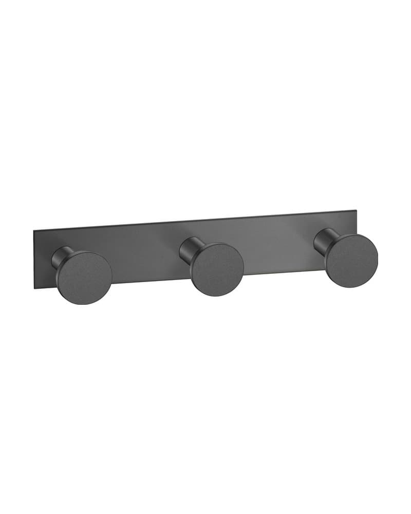 Άγκιστρο Τριπλό Sanco Bath Robe Hook & Door Stop 00683-122 Graphite Dark 13x3,5x3,5cm