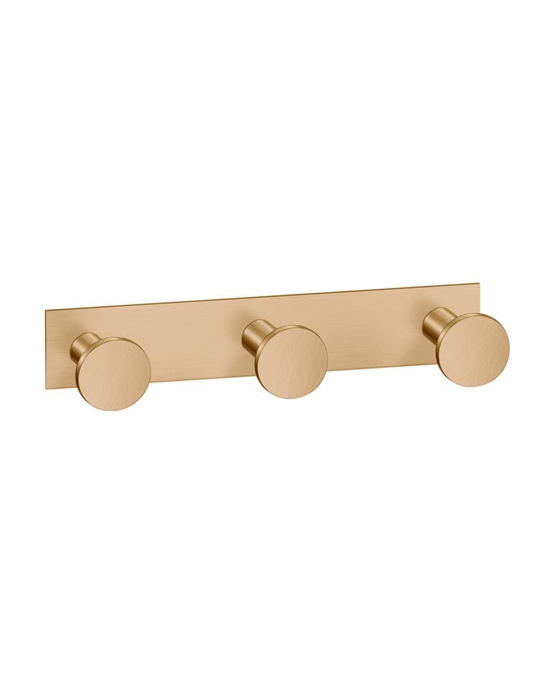 Άγκιστρο Τριπλό Sanco Bath Robe Hook & Door Stop 00683-PVD-01BR PVD Warm Bronze Brushed 13x3,5x3,5cm