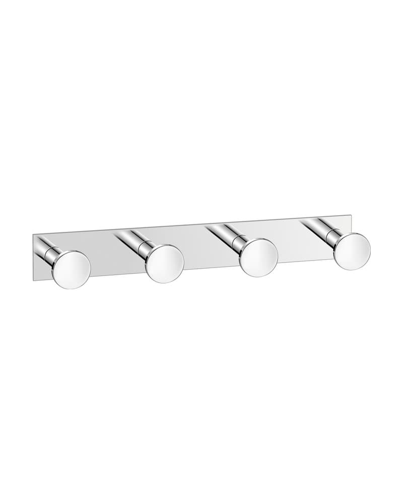 Άγκιστρο Τετραπλό Sanco Bath Robe Hook & Door Stop 00684-Α03 Χρώμιο 18x3,5x3,5cm