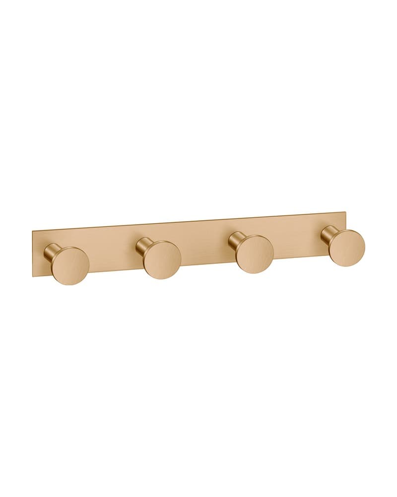 Άγκιστρο Τετραπλό Sanco Bath Robe Hook & Door Stop 00684-PVD-01BR PVD Warm Bronze Brushed 18x3,5x3,5cm