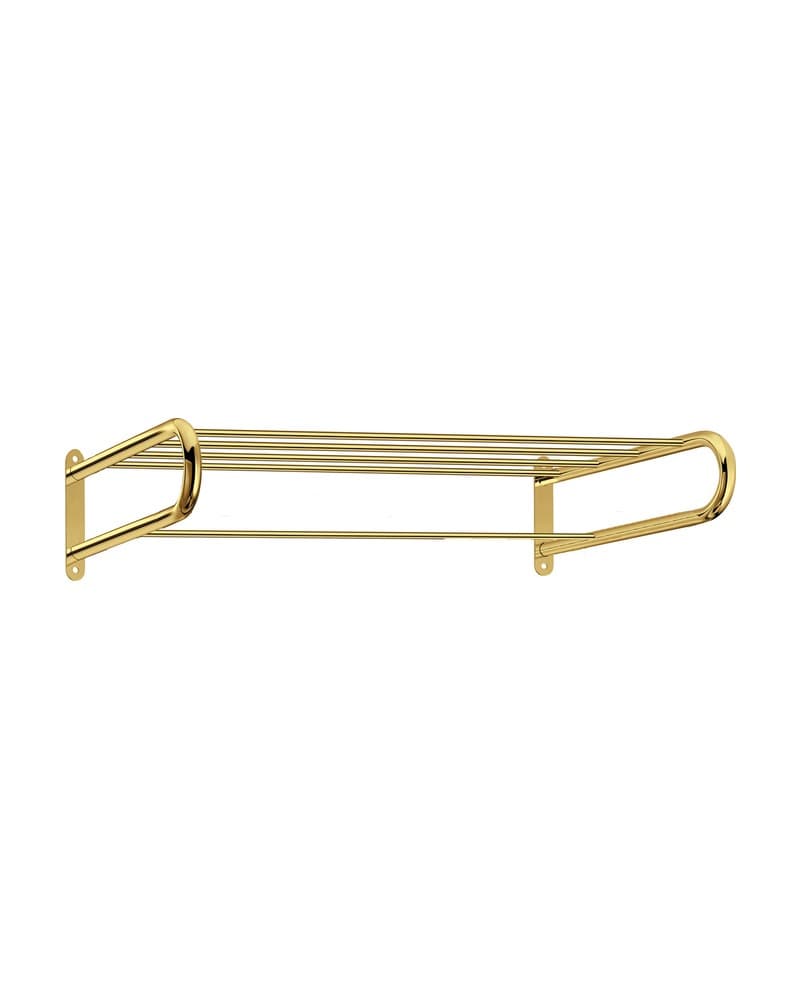 Ραφιέρα Sanco 00903-PVD-02PL PVD Golden Brass Polished 60x27x14cm