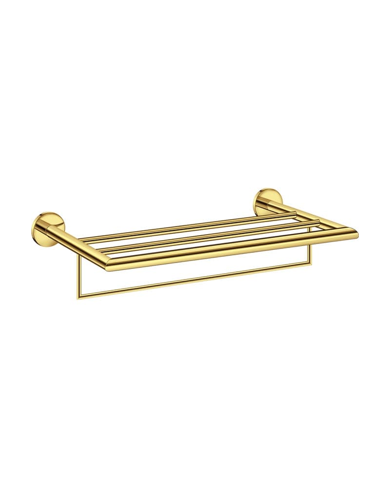 Ραφιέρα Sanco 00911-PVD-02PL PVD Golden Brass Polished 60x22x12cm