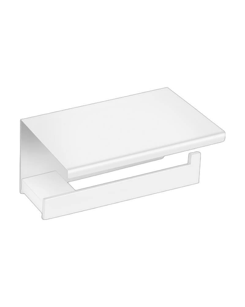 Χαρτοθήκη με καπάκι Sanco Monogram 120407-Μ101 Ματ Λευκό 15x11x9cm