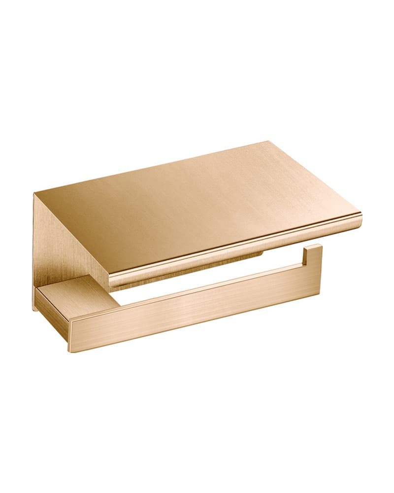 Χαρτοθήκη με καπάκι Sanco Monogram 120407-PVD-01BR PVD Warm Bronze Brushed 15x11x9cm