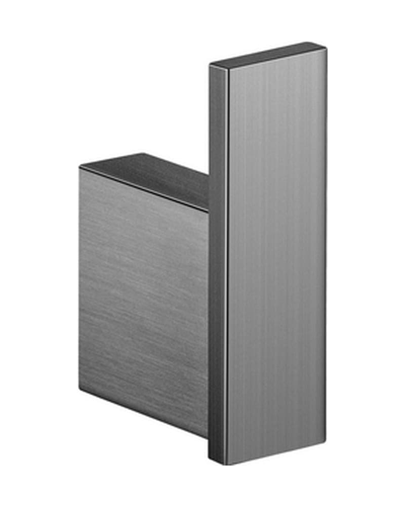 Άγκιστρο μονό Sanco Monogram 120408-PVD-05BR PVD Gun Metal Brushed 6,5x2x5,5cm
