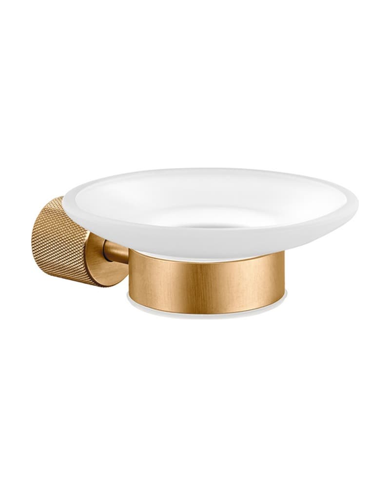 Σαπουνοθήκη Επιτοίχια Sanco Lithos 121102-PVD-01BR PVD Warm Bronze Brushed 12,5x15x5cm