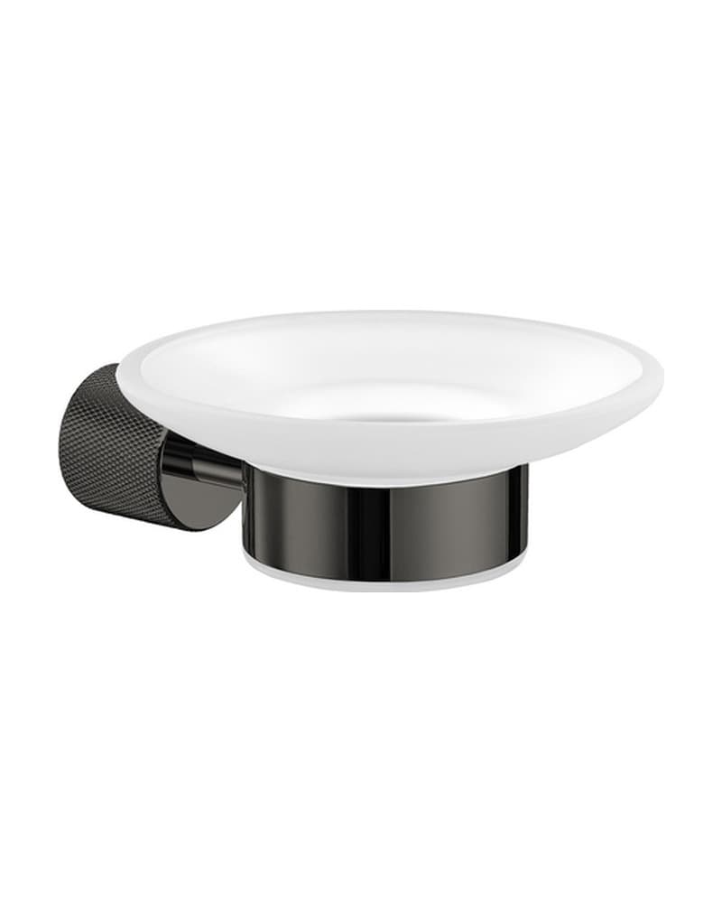 Σαπουνοθήκη Επιτοίχια Sanco Lithos 121102-PVD-05PL PVD Gun Metal Polished 12,5x15x5cm