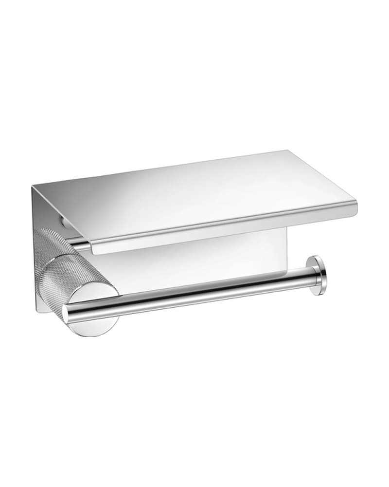 Χαρτοθήκη με καπάκι Sanco Lithos 121107-Α03 Χρώμιο 16x11x8cm