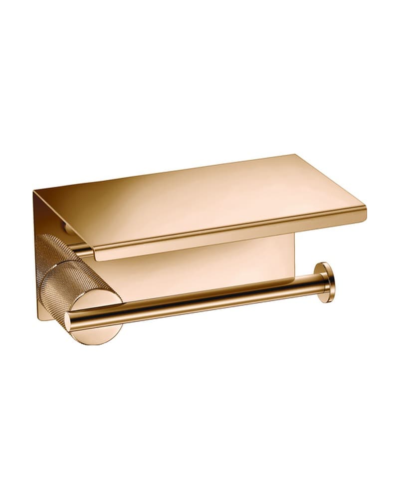 Χαρτοθήκη με καπάκι Sanco Lithos 121107-PVD-01PL PVD Warm Bronze Polished 16x11x8cm