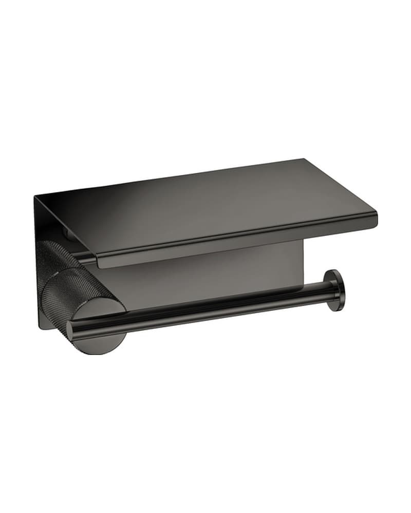 Χαρτοθήκη με καπάκι Sanco Lithos 121107-PVD-05PL PVD Gun Metal Polished 16x11x8cm