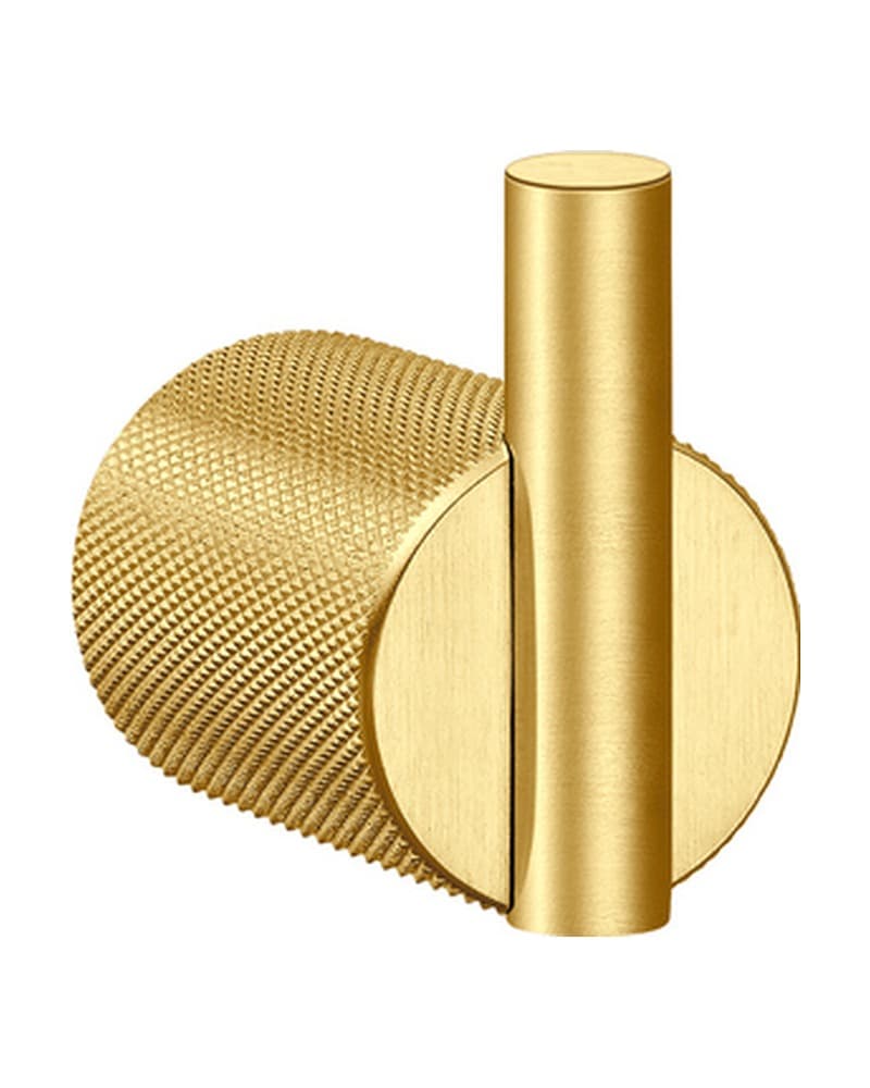 Άγκιστρο Μονό Sanco Lithos 121108-PVD-02BR PVD Golden Brass Brushed 5,5x3,6x5,5cm
