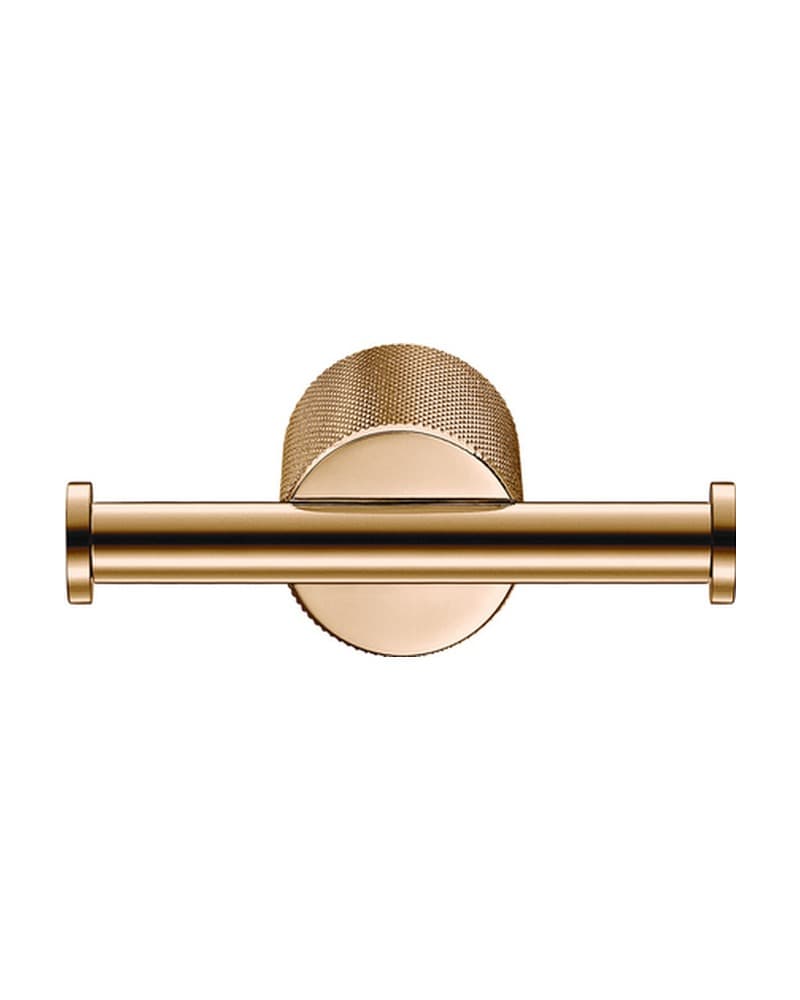 Άγκιστρο Διπλό Sanco Lithos 121118-PVD-01PL PVD Warm Bronze Polished 10x6x3,6cm