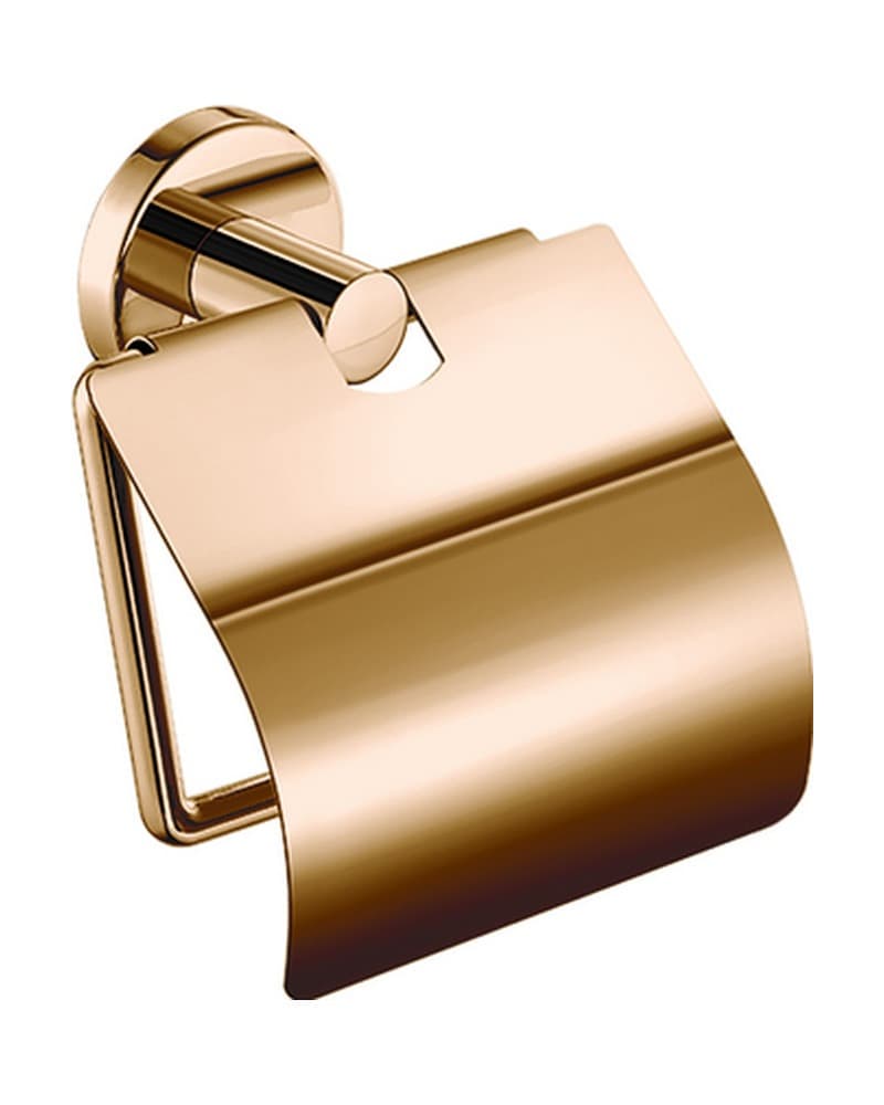 Χαρτοθήκη με καπάκι Sanco Gaea 121217-PVD-01PL PVD Warm Bronze Polished 14x7,5x13cm