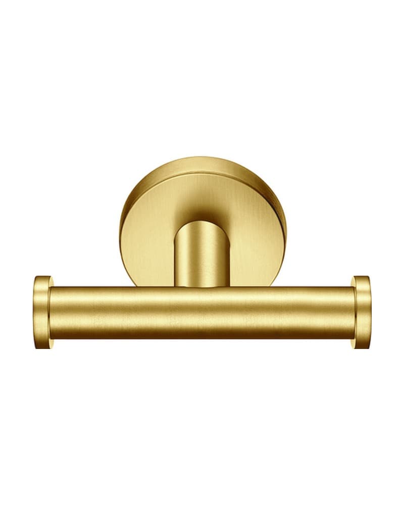 Άγκιστρο Διπλό Sanco Gaea 121218-PVD-02BR PVD Golden Brass Brushed 8,5x7,5x5,5cm