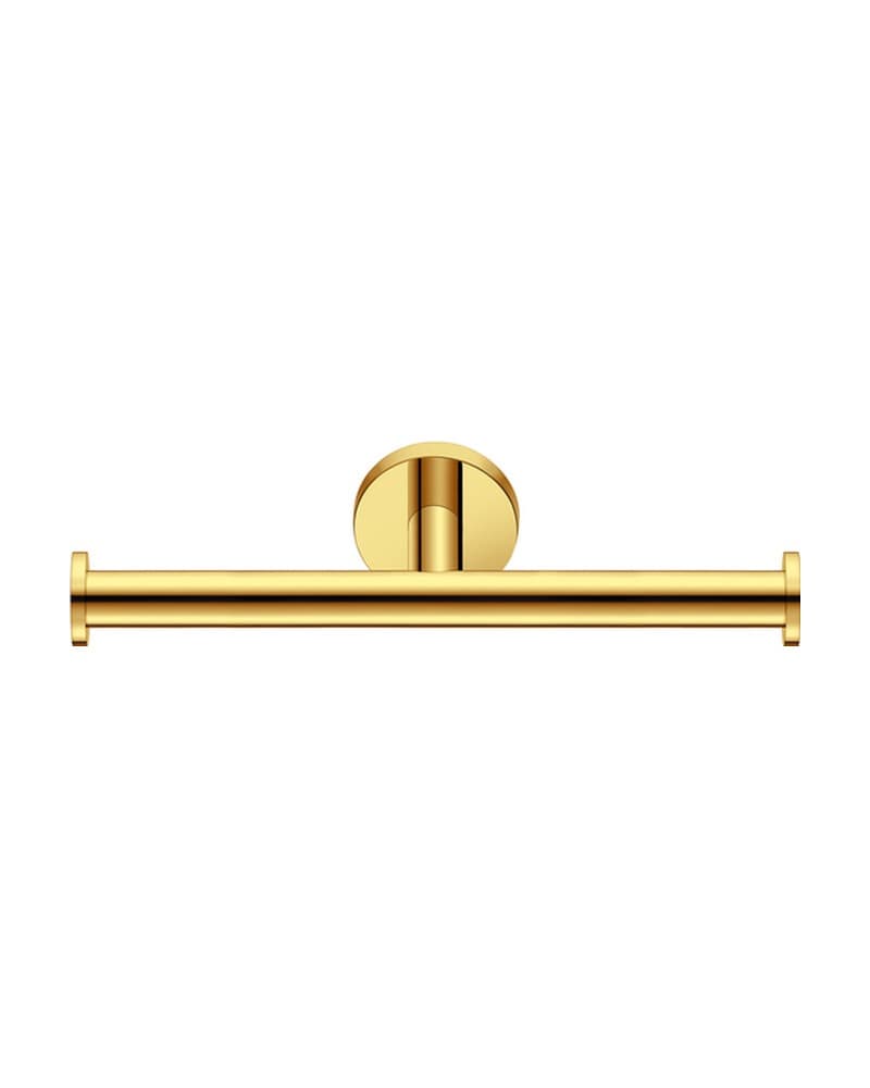 Χαρτοθήκη Διπλή Sanco Gaea 121226-PVD-02PL PVD Golden Brass Polished 25x8x5,5cm