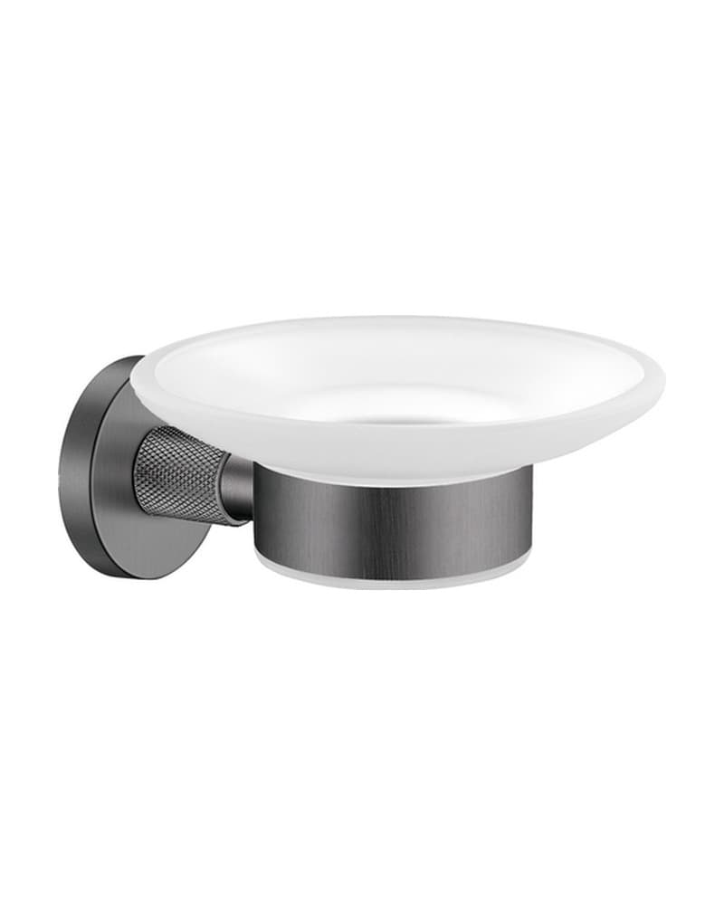Σαπουνοθήκη Επιτοίχια Sanco Dorian 121302-PVD-05BR PVD Gun Metal Brushed 12,5x14x6cm
